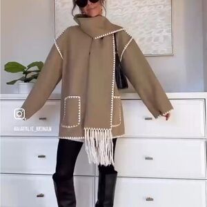 Toteme inspired wool look jacket